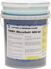 Master Fluid Solutions - Trim MicroSol 606 bd, 5 Gal Pail Cutting & Grinding Fluid - Semisynthetic - Benchmark Tooling