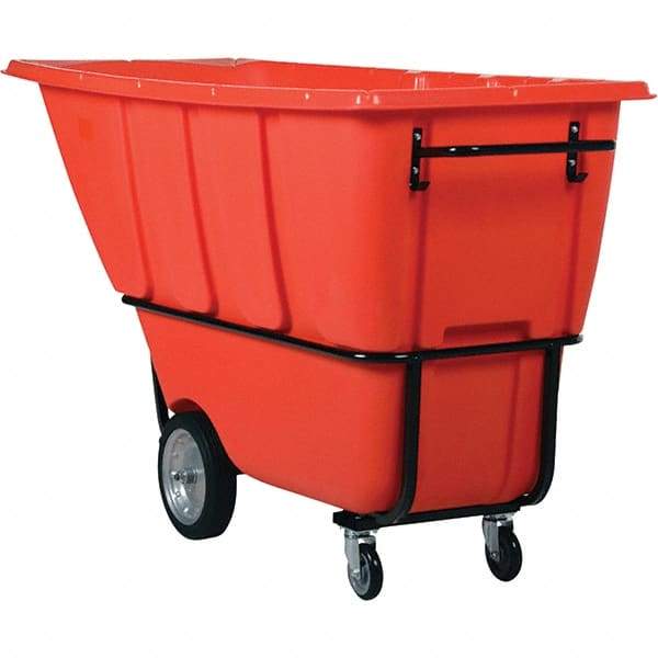Vestil - 2,100 Lb Load Capacity, Polyethylene Tilt Truck - 32" Wide x 73" Long x 43" High - Benchmark Tooling
