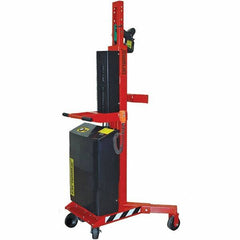 Wesco Industrial Products - 1,100 Lb Load Capacity, 30, 55 & 85 Gal Drum Grab - 41" Wide x 66" High, 4 Steel Wheels - Benchmark Tooling