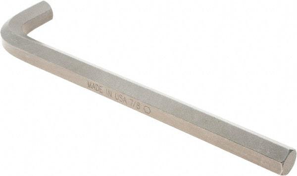 Paramount - 7/8" Hex, Long Arm, Hex Key - 12-45/64" OAL, Protanium High Torque Steel, Inch System of Measurement - Benchmark Tooling