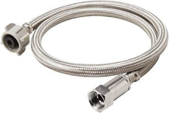 B&K Mueller - 3/8" Compression Inlet, 7/8" Ballcock Outlet, Stainless Steel Toilet Connector - Use with Toilets - Benchmark Tooling