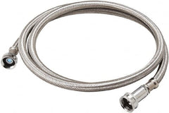 B&K Mueller - 3/4" Hose Inlet, 3/4" Hose Thread Outlet, Stainless Steel Washing Machine Connector - Use with Washer Machines - Benchmark Tooling