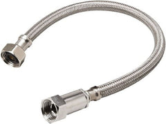 B&K Mueller - 1/2" Compression Inlet, 1/2" FIP Outlet, Stainless Steel Faucet Connector - Use with Faucets - Benchmark Tooling