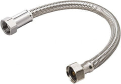 B&K Mueller - 1/2" FIP Inlet, 1/2" FIP Outlet, Stainless Steel Faucet Connector - Use with Faucets - Benchmark Tooling