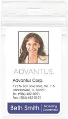 ADVANTUS - Clip-On Badge Holder - Clear - Benchmark Tooling