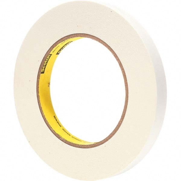 3M - 1/2" Wide x 60 Yd Long x 6.7 mil White Paper Masking Tape - Benchmark Tooling