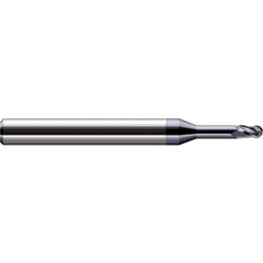 Harvey Tool - Ball End Mills; Mill Diameter (mm): 0.50 ; Mill Diameter (Decimal Inch): 0.0200 ; Number of Flutes: 3 ; Length of Cut (Decimal Inch): 0.0300 ; Material: Solid Carbide ; Overall Length (Inch): 2-1/2 - Exact Industrial Supply