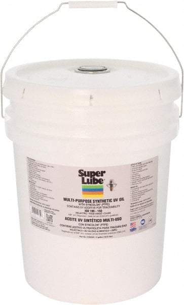 Synco Chemical - 5 Gal Pail Oil with PTFE Direct Food Contact White Oil - Translucent, -45°F to 450°F, Food Grade - Benchmark Tooling