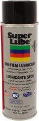 Synco Chemical - 5.25 oz Aerosol Can Dry Film Lubricant - White, -40°F to 500°F, Food Grade - Benchmark Tooling