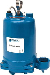 Goulds Pumps - 1 hp, 575 Amp Rating, 575 Volts, Single Speed Continuous Duty Operation, Effluent Pump - 3 Phase, Cast Iron Housing - Benchmark Tooling