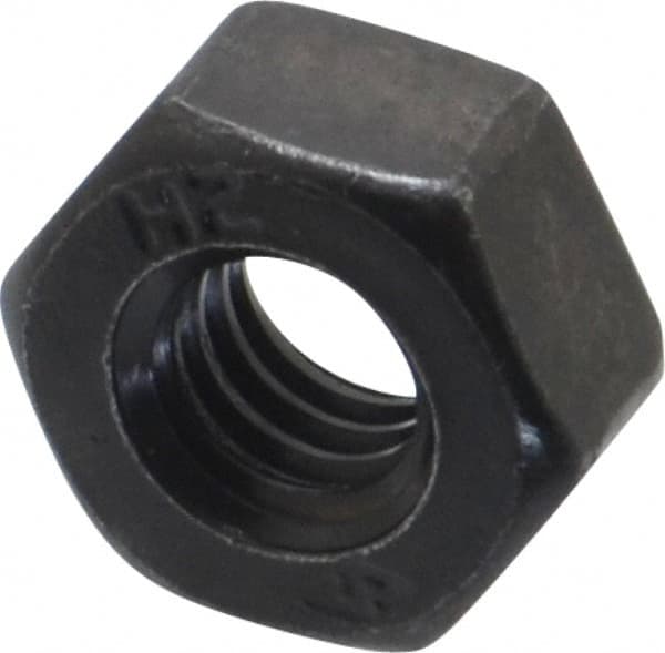 Value Collection - 5/16-18 UNC Steel Right Hand Heavy Hex Nut - 9/16" Across Flats, 19/64" High, Uncoated, 2B Class of Fit - Benchmark Tooling