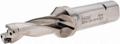 Iscar - 2.2" Max Drill Depth, 3xD, 47/64" Diam, Indexable Insert Drill - 1" Shank Diam, Straight Shank - Benchmark Tooling