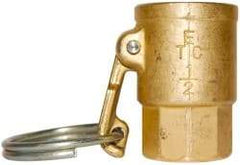 EVER-TITE Coupling Products - 1-1/2" Brass Cam & Groove Suction & Discharge Hose Female Coupler Female NPT Thread - Part D, 1-1/2" Thread, 350 Max psi - Benchmark Tooling
