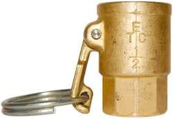 EVER-TITE Coupling Products - 1" Brass Cam & Groove Suction & Discharge Hose Female Coupler Female NPT Thread - Part D, 1" Thread, 350 Max psi - Benchmark Tooling