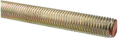 Value Collection - 3/4-10 UNC (Coarse), 3' Long, Alloy Steel Threaded Rod - Yellow Zinc-Plated Finish, Right Hand Thread - Benchmark Tooling