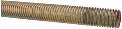 Value Collection - 3/4-10 UNC (Coarse), 6' Long, Alloy Steel Threaded Rod - Yellow Zinc-Plated Finish, Right Hand Thread - Benchmark Tooling