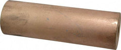 Made in USA - 2 Inch Outside Diameter x 6-1/2 Inch Long, Bronze Round Tube - 3/4 Inch Inside Diameter, Alloy SAE 841 Oil Impregnated Bronze, 5 Lb. Shipping Weight - Benchmark Tooling