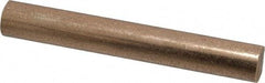Made in USA - 3/8 Inch Diameter x 3 Inch Long, Oil Impregnated Bronze Round Rod - Alloy SAE 841 - Benchmark Tooling