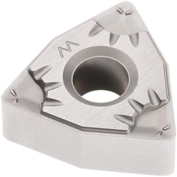 Seco - WNMG332 W-MF5 Grade TP1501 Carbide Turning Insert - Al2O3 Finish, 80° Trigon, 3/8" Inscr Circle, 3/16" Thick, 1/32" Corner Radius - Benchmark Tooling