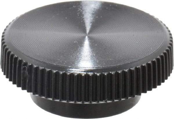 Made in USA - Knurled Plastic Thumb Screw - 3/4" OAL, 3/4" Head Diam x 5/16" Head Height - Benchmark Tooling