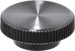 Made in USA - Knurled Plastic Thumb Screw - 3/4" OAL, 3/4" Head Diam x 5/16" Head Height - Benchmark Tooling