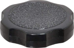 Made in USA - Rosette Plastic Thumb Screw - 1-1/2" OAL, 1-1/2" Head Diam x 3/8" Head Height - Benchmark Tooling