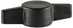 Made in USA - Tee Plastic Thumb Screw - 1" OAL, 1" Head Diam x 1/4" Head Height - Benchmark Tooling