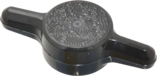 Made in USA - Tee Plastic Thumb Screw - 1" OAL, 1" Head Diam x 1/4" Head Height - Benchmark Tooling