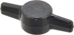 Made in USA - Tee Plastic Thumb Screw - 1-1/2" OAL, 1-1/2" Head Diam x 13/32" Head Height - Benchmark Tooling