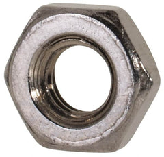 Value Collection - M3x0.50 Metric Coarse Stainless Steel Right Hand Hex Jam Nut - 5.5mm Across Flats, 1.8mm High, Uncoated - Benchmark Tooling