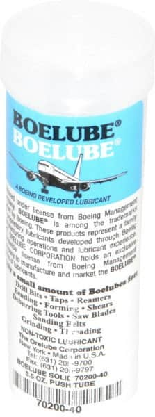 Boelube - 3.5 oz Push Tube Lubricant - White, -20°F Max - Benchmark Tooling