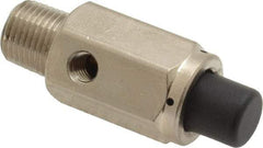 Specialty Mfr - 1/8M Non Exhaust Push Button Valve - 0.15 CV Rate, 150 Max psi, Normally Closed Actuator - Benchmark Tooling