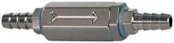Specialty Mfr - 1/8" Barb x Barb Universal Check Valve - 0.06 CV Rate, 2.5 CFM, 150 Max psi - Benchmark Tooling