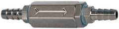 Specialty Mfr - 1/8" Barb x Barb Universal Check Valve - 0.06 CV Rate, 2.5 CFM, 150 Max psi - Benchmark Tooling