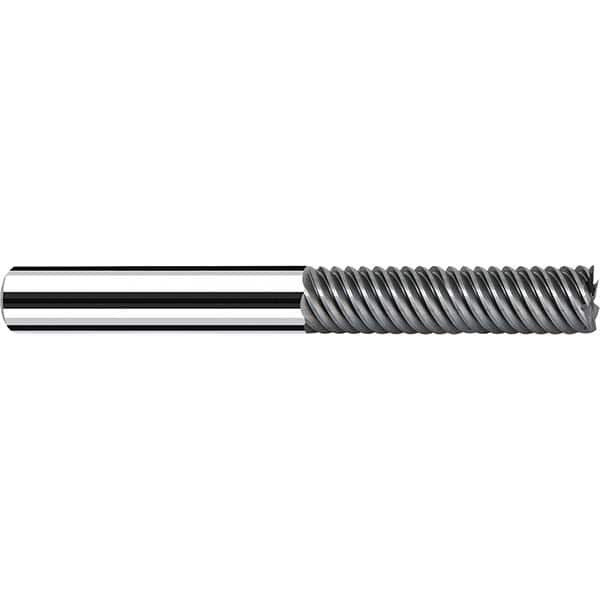 Fraisa - 1/8, 3/8" LOC, 1/4" Shank Diam, 2-1/4" OAL, 5 Flute Solid Carbide Square End Mill - Benchmark Tooling