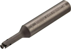 Sandvik Coromant - CoroMill 327 1/2" Weldon Shank Milling Tip Insert Holder & Shank - 3.4052" Projection, 0.236" Neck Diam, 0.236" Nose Diam, 3.4052" OAL, Carbide A327-xxB Tool Holder - Benchmark Tooling