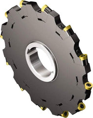 Sandvik Coromant - 27 Connection, 0.3937" Cutting Width, 0.8071" Depth of Cut, 1-1/16" Hole Diam, 6 Tooth Indexable Slotting Cutter - N331.32..Sxx.. MQ Toolholder, RCKT 10 T3 M0 Insert, Neutral Cutting Direction - Benchmark Tooling