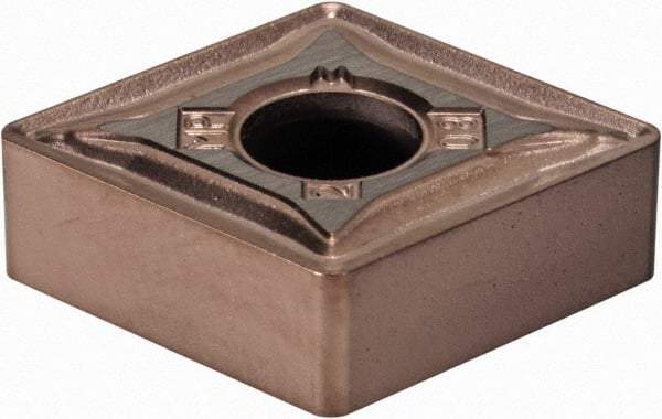 Kennametal - CNMG432 MP Grade KCM15B Carbide Turning Insert - TiOCN Finish, 80° Diamond, 1/2" Inscr Circle, 3/16" Thick, 1/32" Corner Radius - Benchmark Tooling