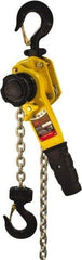 Ingersoll-Rand - 3,300 Lb Lifting Capacity, 10' Lift Height, Lever Hoist - Made from Chain, 68.1 Lb Avg Pull to Lift Rated Load, 1 Chain - Benchmark Tooling