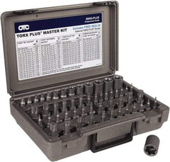 OTC - 53 Piece 1/4, 3/8 & 1/2" Drive Torx Bit Socket Set - T6 to T70 Torx, Comes in Plastic Case - Benchmark Tooling