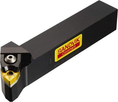 Sandvik Coromant - MWLN, Left Hand Cut, -5° Lead Angle, 1" Shank Height x 1" Shank Width, Negative Rake Indexable Turning Toolholder - 6" OAL, WNMG 08 04 08 Insert Compatibility, Series T-Max P - Benchmark Tooling