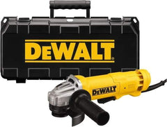 DeWALT - 4-1/2" Wheel Diam, 11,000 RPM, Corded Angle & Disc Grinder - 5/8-11 Spindle, 120 Volts, 11 Amps - Benchmark Tooling