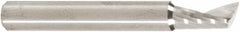 Amana Tool - 3/16" Cutting Diam x 3/8" Length of Cut, 1 Flute, Upcut Spiral Router Bit - Uncoated, Right Hand Cut, Solid Carbide, 1-1/2" OAL x 3/16" Shank Diam, 20° Helix Angle - Benchmark Tooling