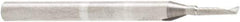 Amana Tool - 1/16" Cutting Diam x 1/4" Length of Cut, 1 Flute, Upcut Spiral Router Bit - Uncoated, Right Hand Cut, Solid Carbide, 1-1/2" OAL x 1/8" Shank Diam, 30° Helix Angle - Benchmark Tooling