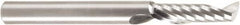 Amana Tool - 1/4" Cutting Diam x 7/8" Length of Cut, 1 Flute, Upcut Spiral Router Bit - Uncoated, Right Hand Cut, Solid Carbide, 2-1/2" OAL x 1/4" Shank Diam, 30° Helix Angle - Benchmark Tooling