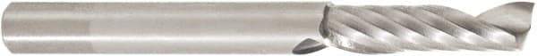 Amana Tool - 1/4" Cutting Diam x 7/8" Length of Cut, 1 Flute, Upcut Spiral Router Bit - Uncoated, Right Hand Cut, Solid Carbide, 2-1/2" OAL x 1/4" Shank Diam, 30° Helix Angle - Benchmark Tooling