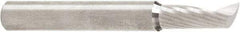 Amana Tool - 1/4" Cutting Diam x 5/8" Length of Cut, 1 Flute, Upcut Spiral Router Bit - Uncoated, Right Hand Cut, Solid Carbide, 2" OAL x 1/4" Shank Diam, 30° Helix Angle - Benchmark Tooling