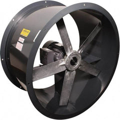 Americraft - 3/4 hp 30" Explosion Proof Direct Drive Tube Axial Duct Fan - 10,440 CFM at 0 Static Pressure, 1,140 RPM, Single Phase - Benchmark Tooling