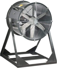 Americraft - 18" Blade, 1/4 hp, 3,050 CFM, Medium Floor Stand Industrial Circulation Fan - Floor Stand, 115/230 Volts, 1 Speed - Benchmark Tooling