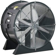 Americraft - 36" Blade, 3 hp, 17,500 CFM, Low Floor Stand Industrial Circulation Fan - Floor Stand, 230/460 Volts, 1 Speed - Benchmark Tooling